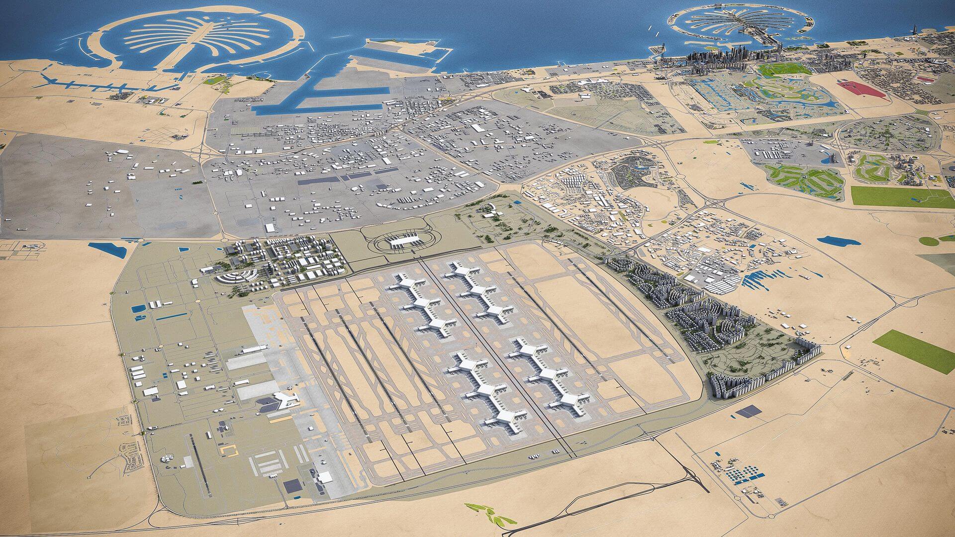 Al Maktoum DWC private aviation terminal